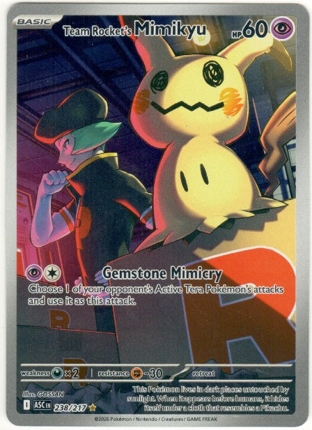 Team Rocket's Mimikyu IR 238/217 - Ascended Heroes (ENG)