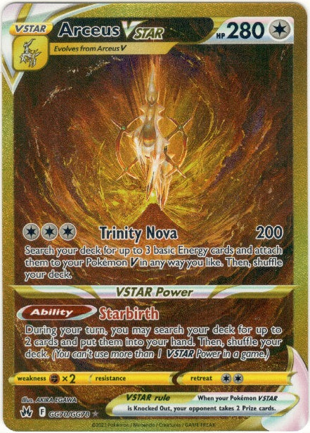 Arceus VSTAR GG70/GG70 - Crown Zenith Galarian Gallery (ENG)