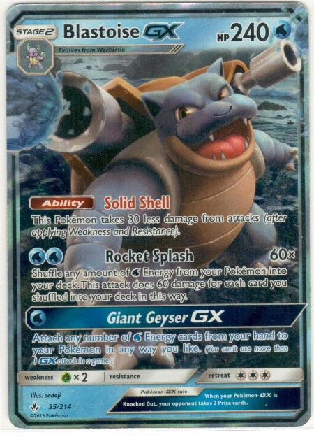 Blastoise GX 35/214 - Unbroken Bonds (ENG)