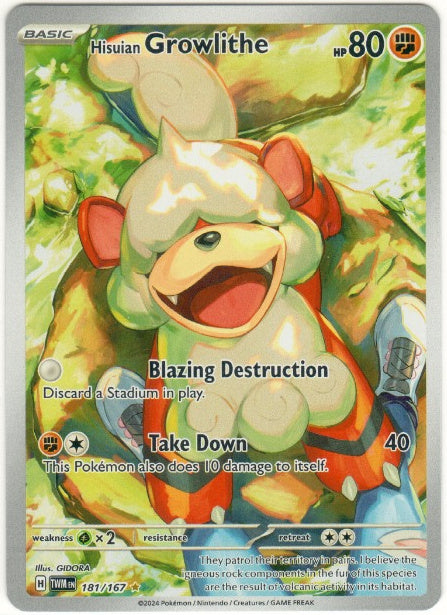 Hisuian Growlithe IR 181/167 - Twilight Masquerade (ENG)