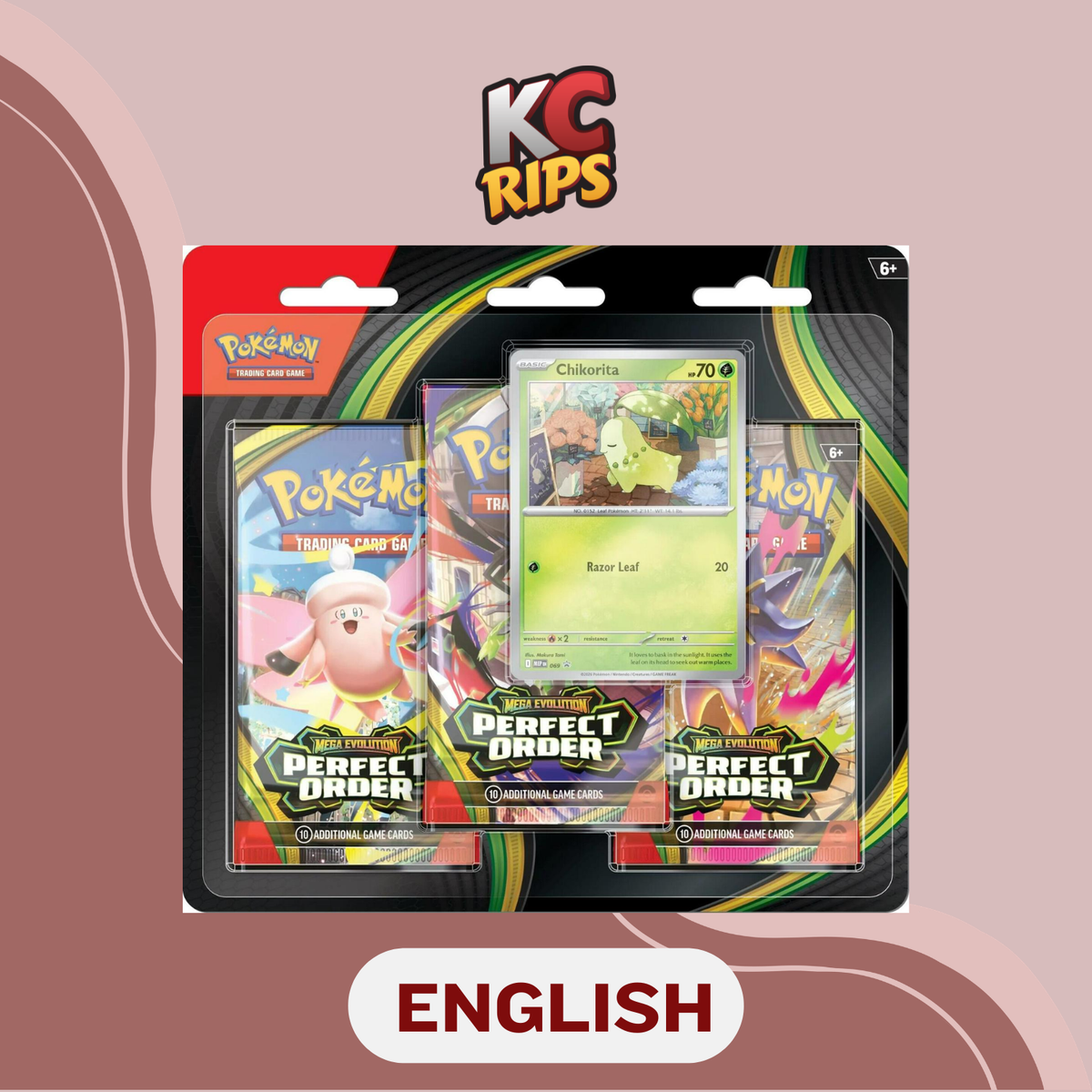 Perfect Order 3-Pack Blister (Chikorita Promo)
